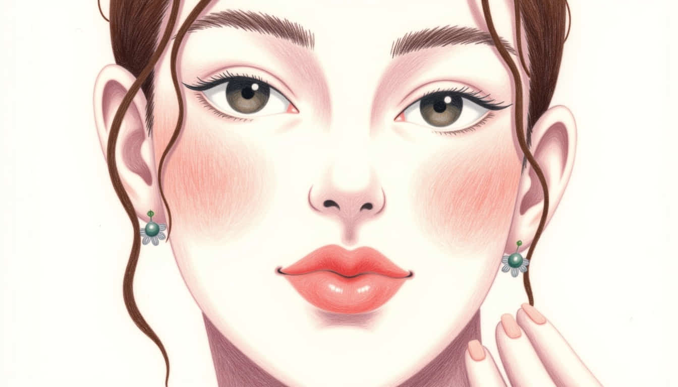 featured a close up shot of plain woman face drawing with a