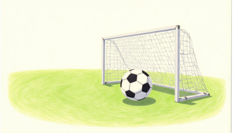 featured a round soccer ball rolling on a grassy field with