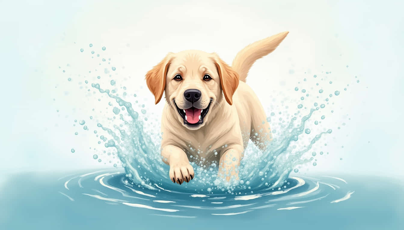 Featured Labrador splashing in waterjpeg