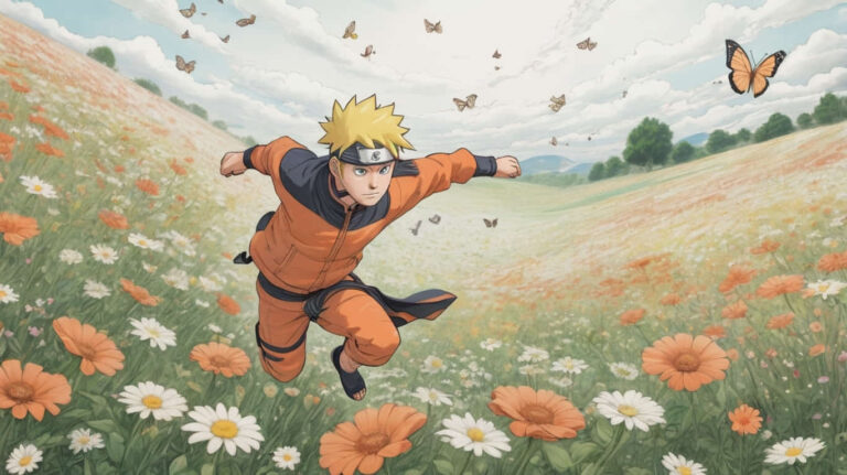 Featured Naruto chasing a butte
