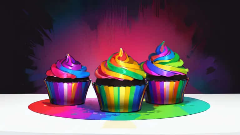 cupcakes on the table