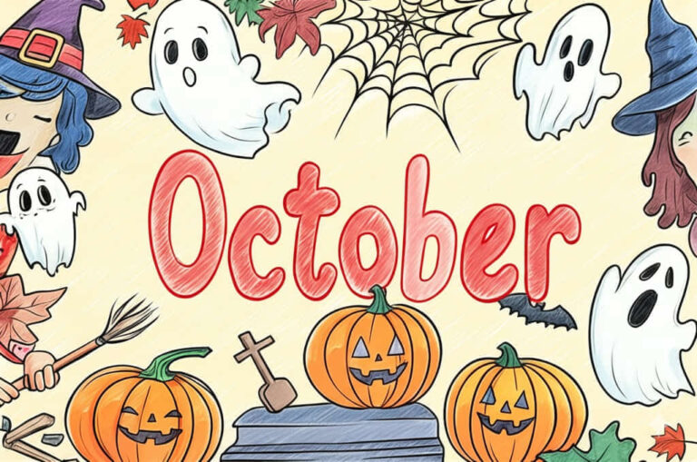 featured october coloring pages