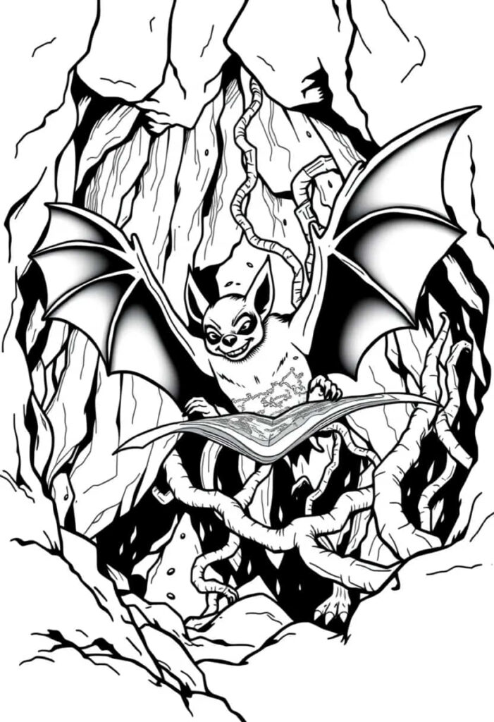 bat drawing coloring ideas pdf template sheet bbd