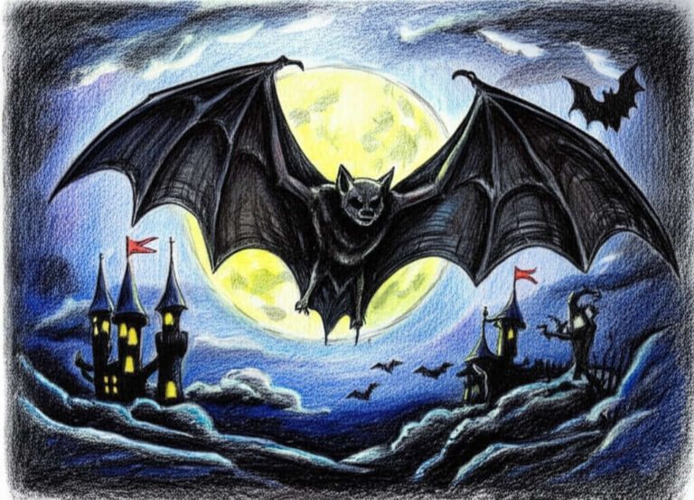 featured bat drawing ideas