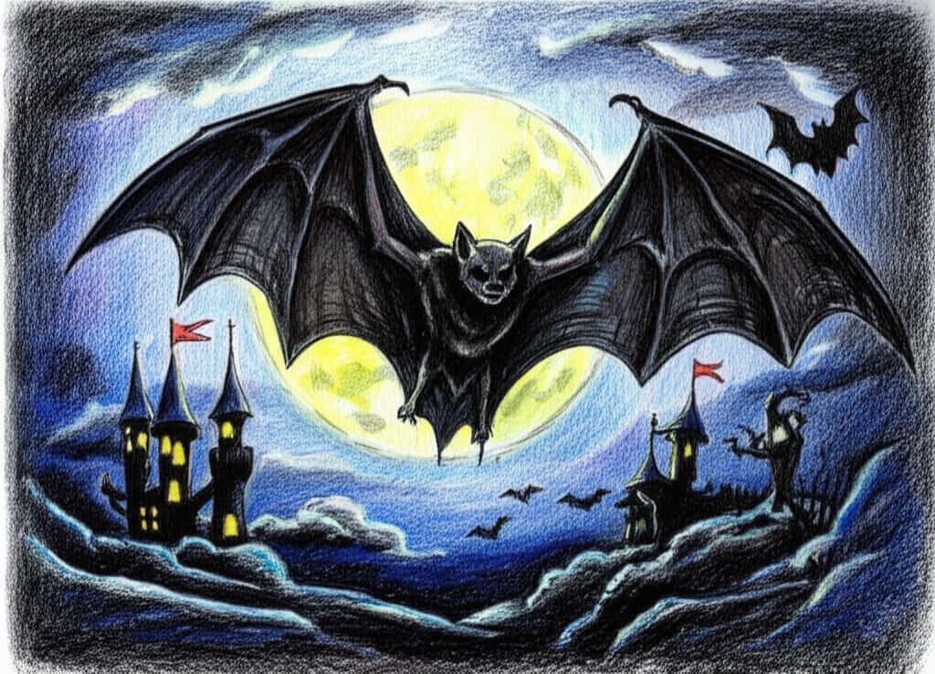 featured bat drawing ideas