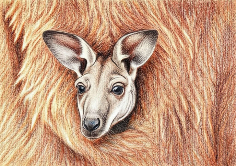 featured kangaroo drawing