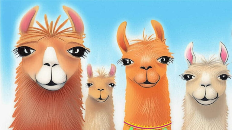 featured llama drawing