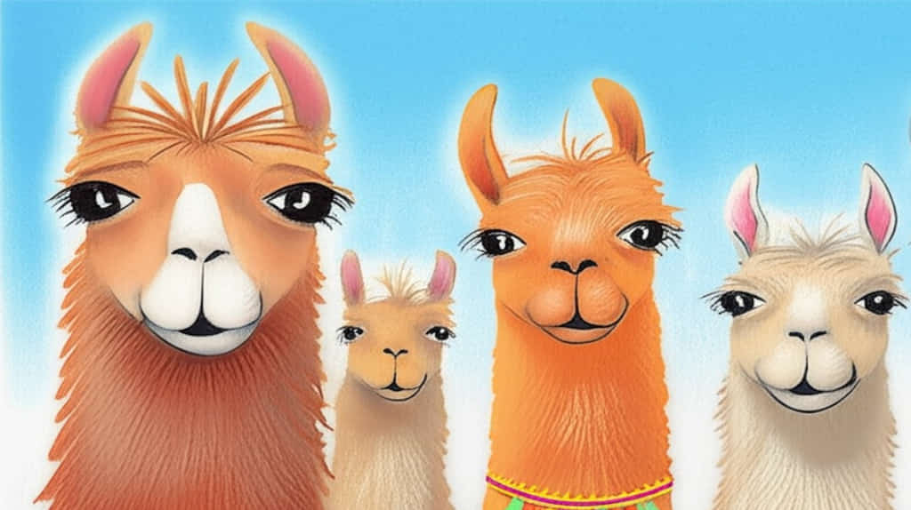 featured llama drawing