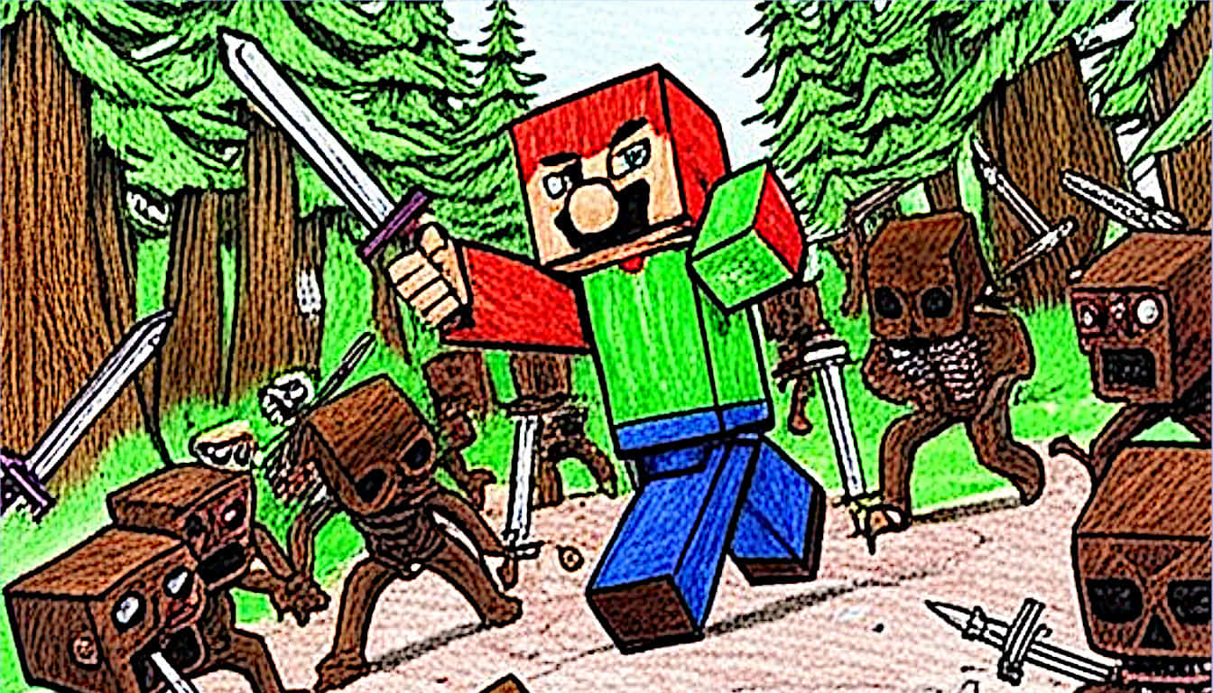 featured minecraft drawing coloring