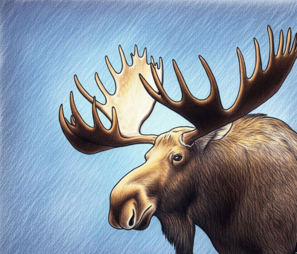featured moose drawing ideas