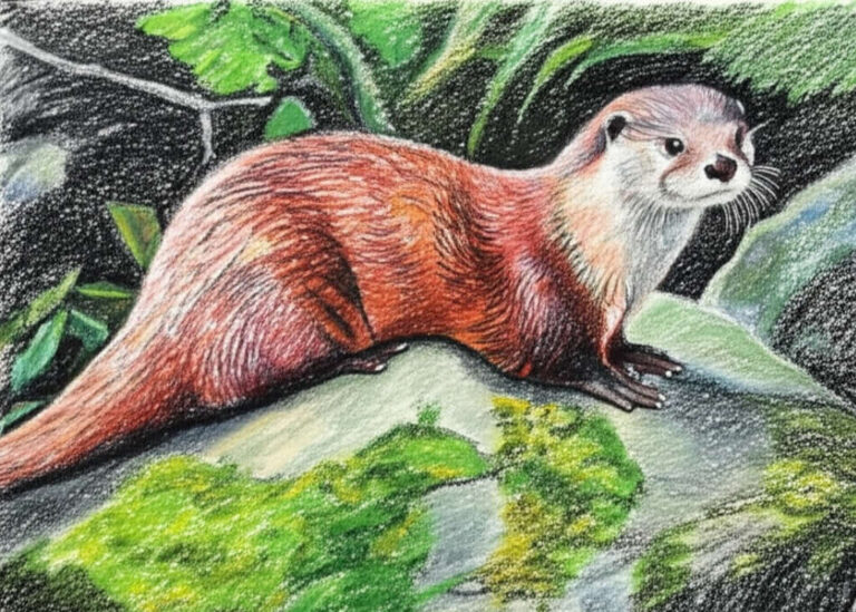 featured otter drawing