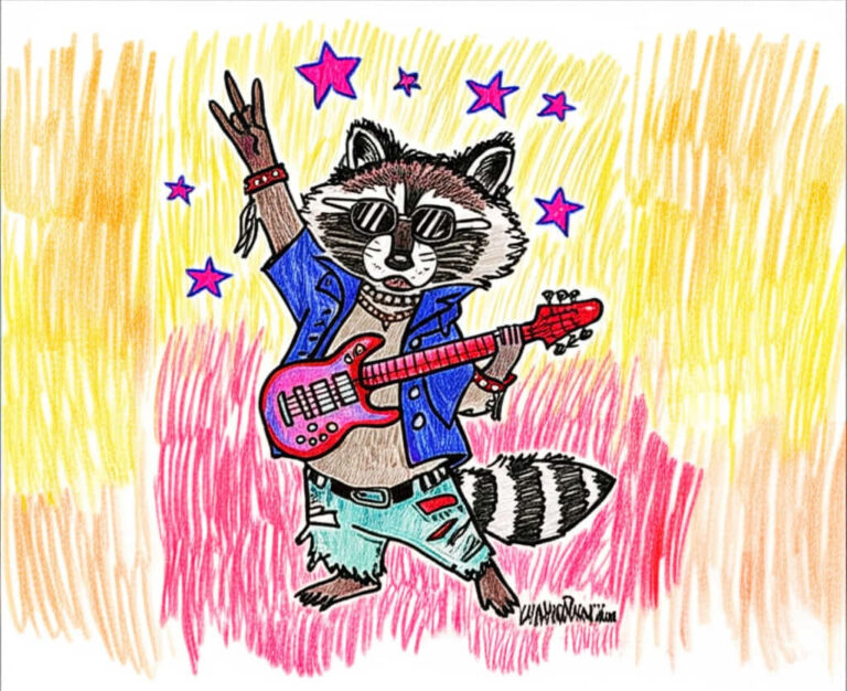 featured raccon drawing ideas