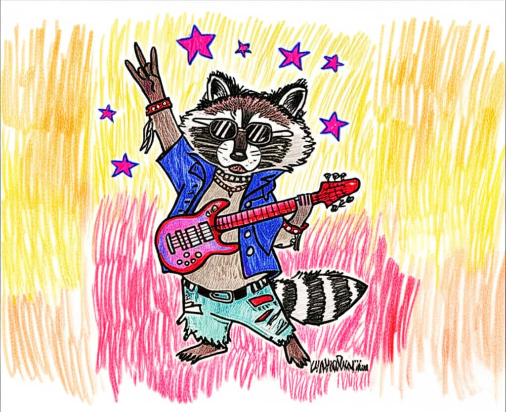 featured raccon drawing ideas