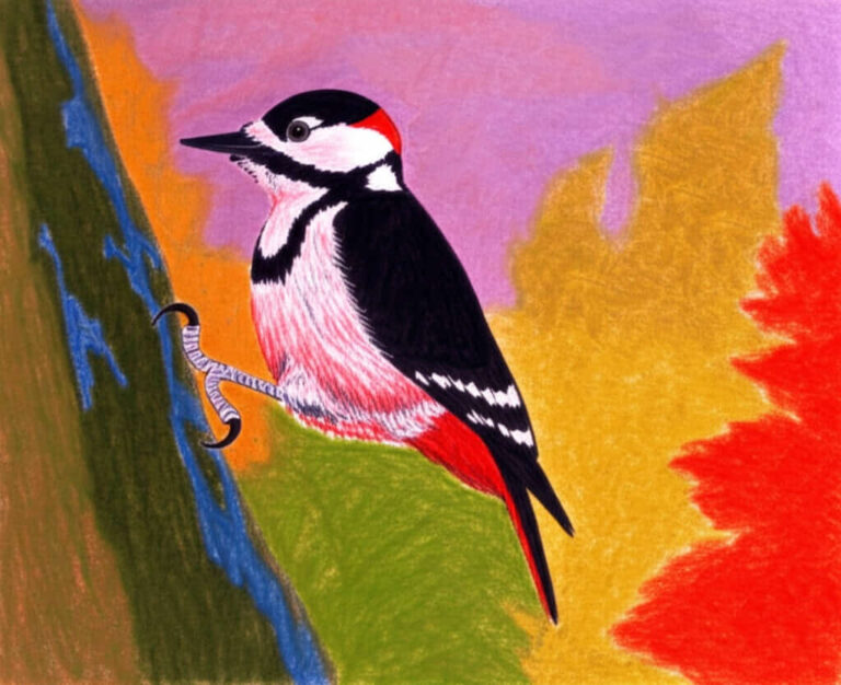 featured woodpecker drawing ideas