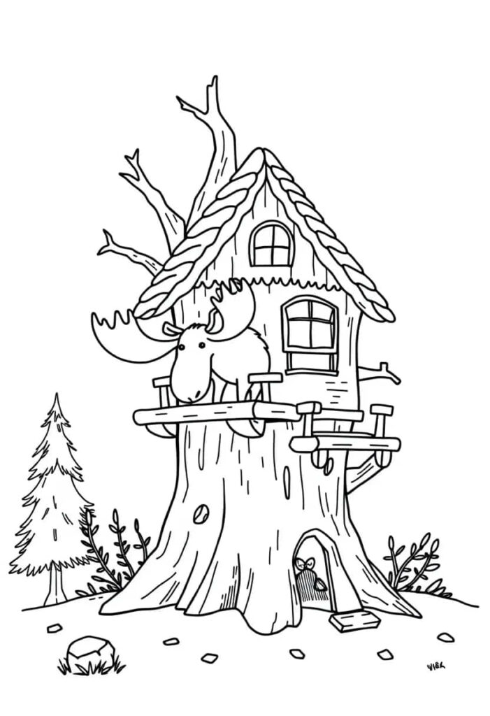 moose drawing coloring ideas pdf template sheet ea