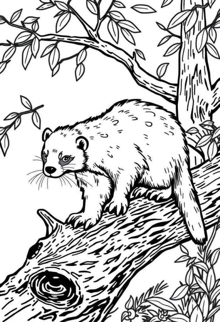 otter drawing coloring ideas pdf template sheet