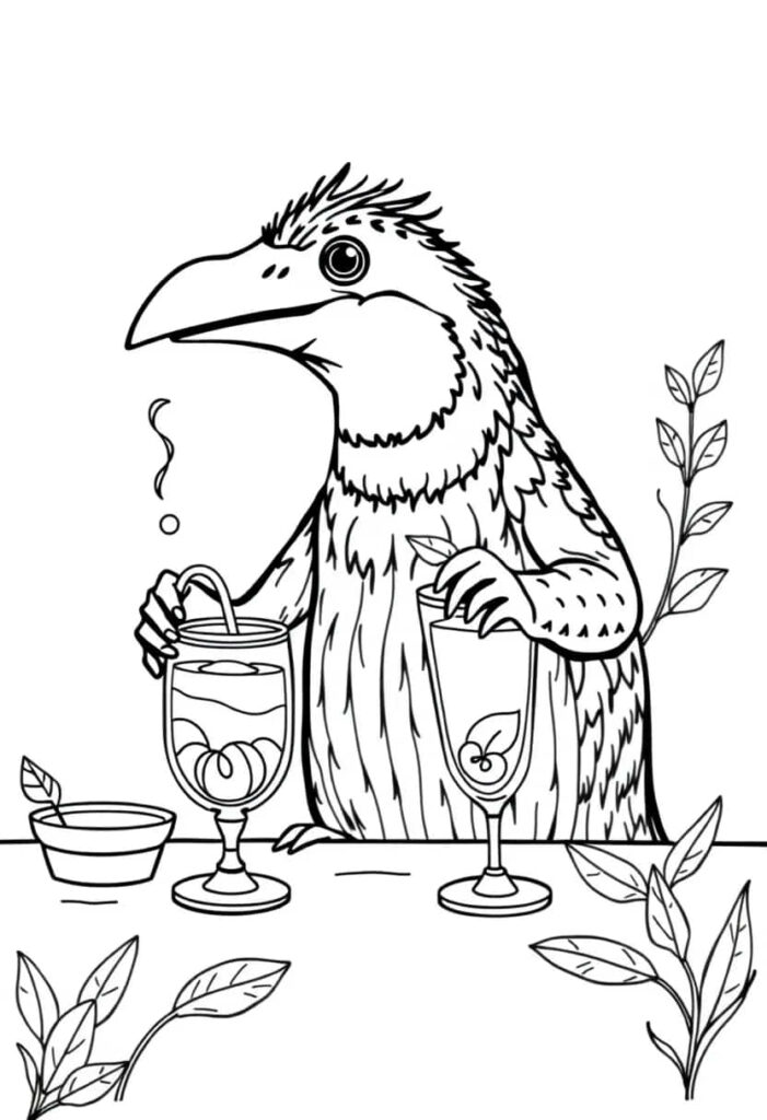 platypus drawing coloring ideas pdf template sheet