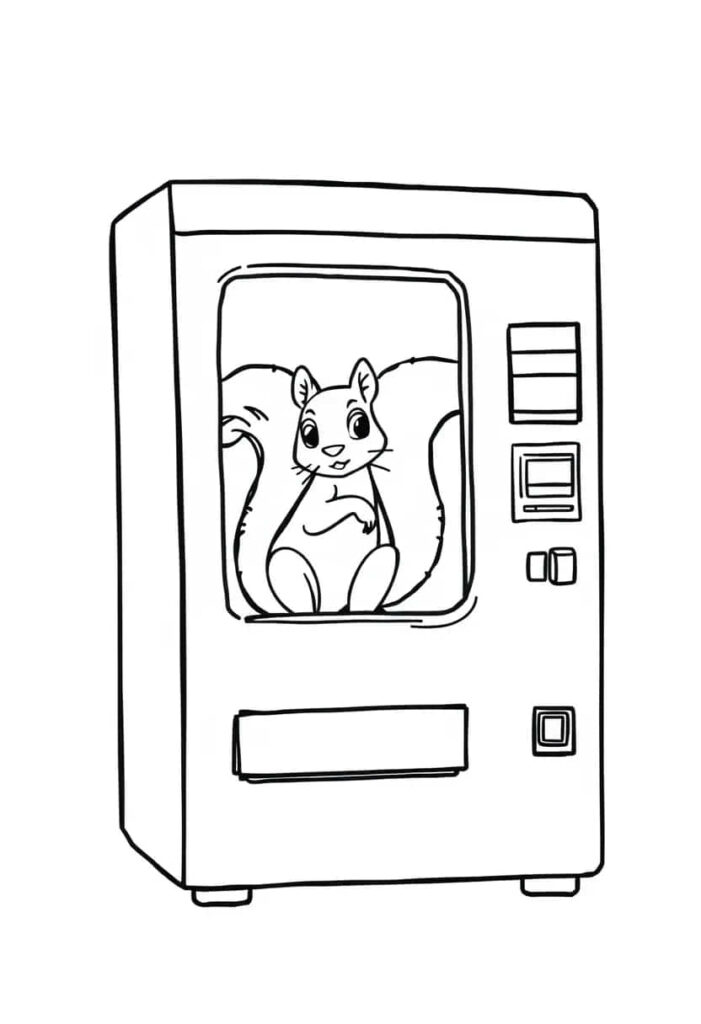squirrel drawing coloring ideas pdf template sheet