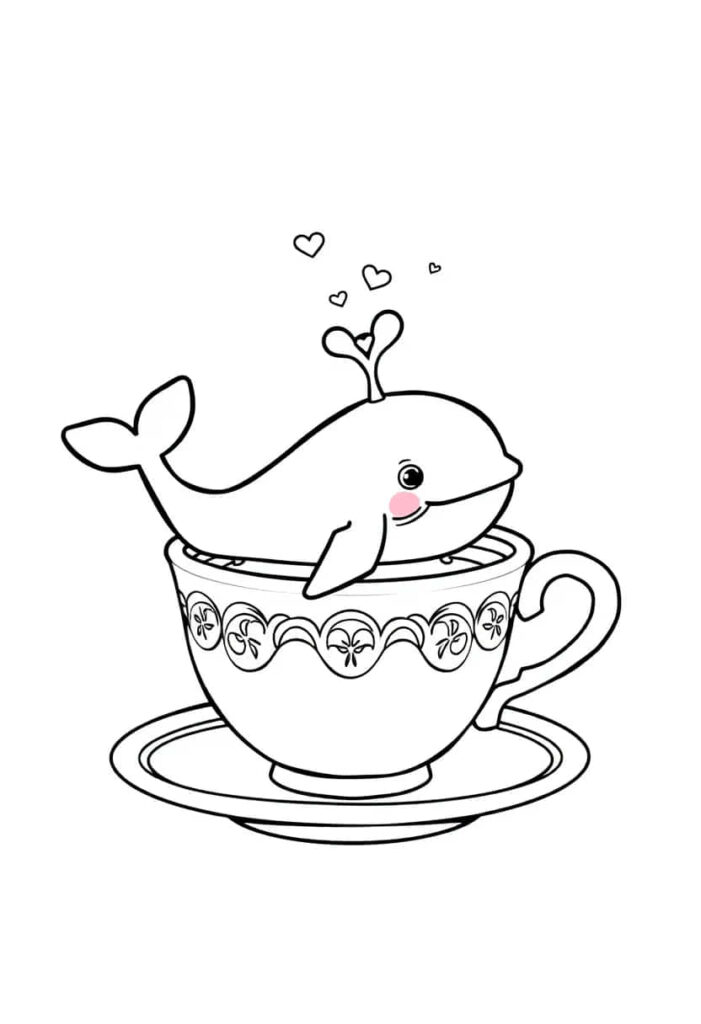 whale drawing coloring ideas pdf template sheet fdb