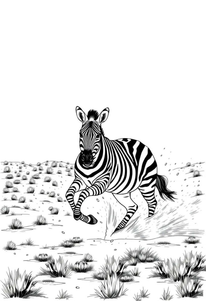 zebra drawing coloring ideas pdf template sheet a