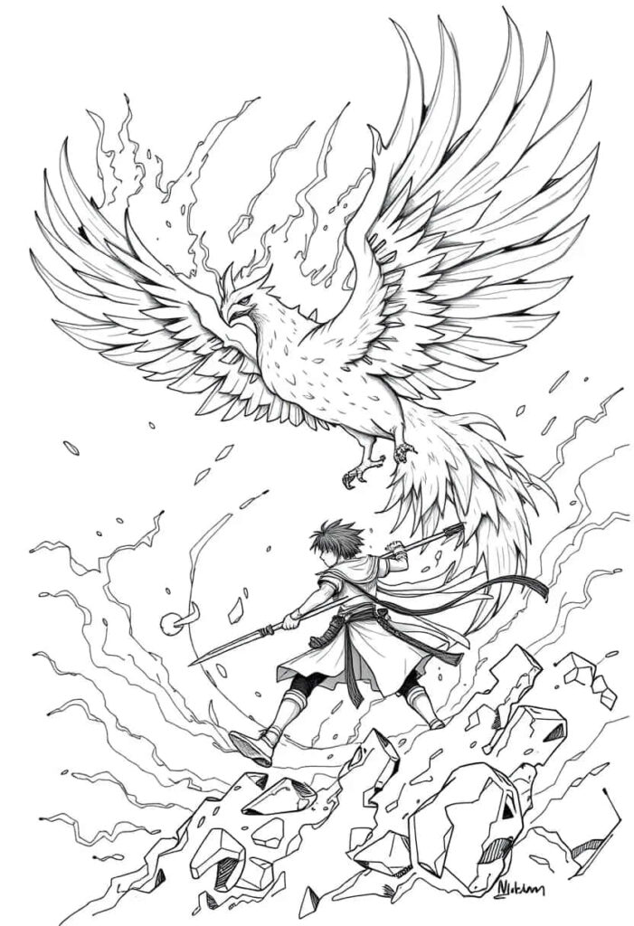 anime drawing f