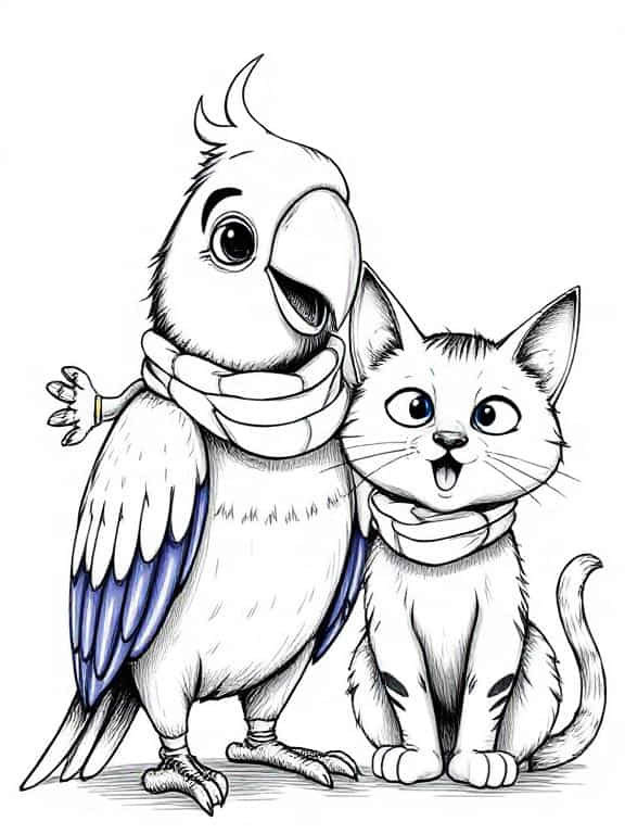 bird drawing sketch f