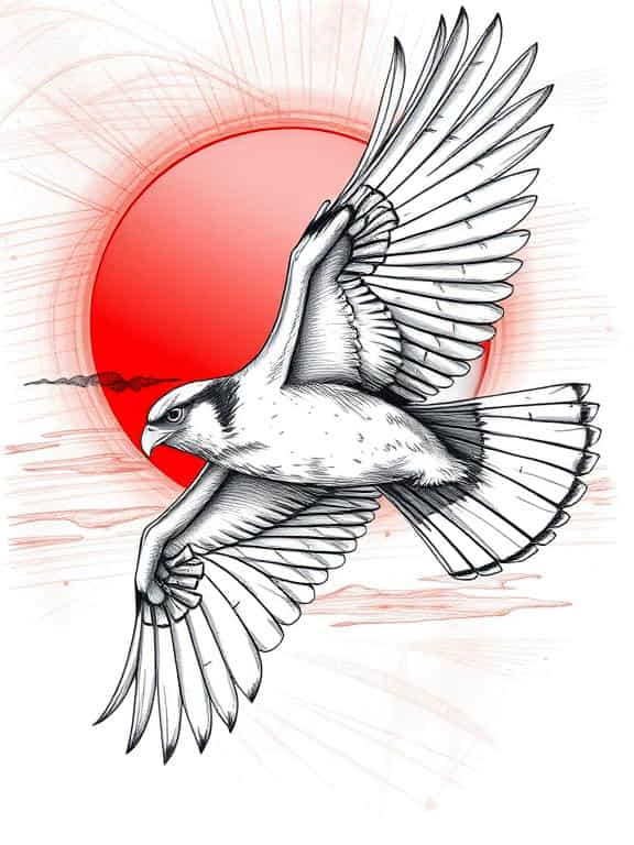 bird drawing sketch f
