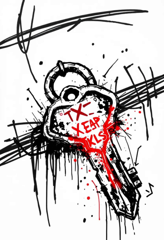 creepy horror scary drawing e