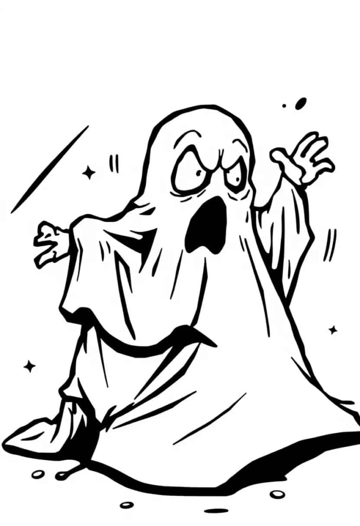 creepy horror scary drawing ()