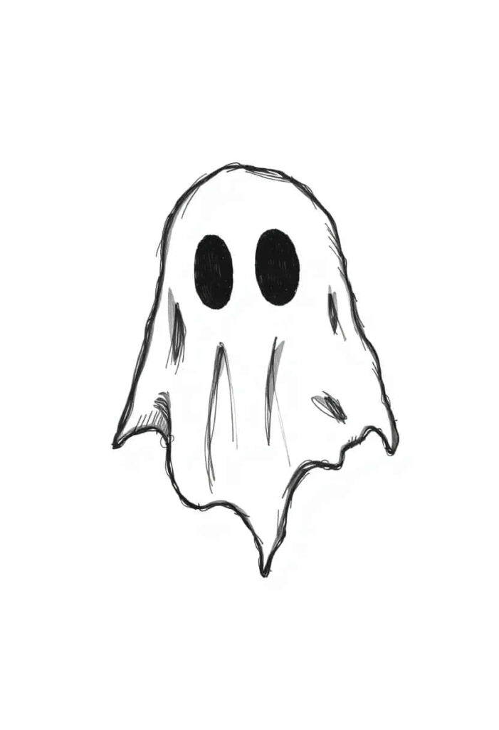 creepy horror scary drawing e