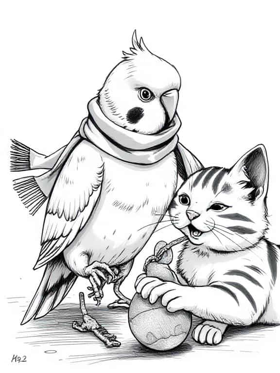 fdbird drawing sketch