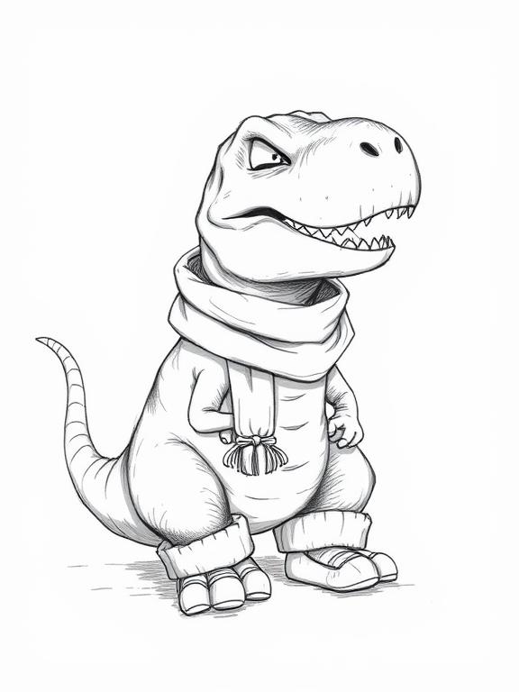 adinosaur drawing sketch d