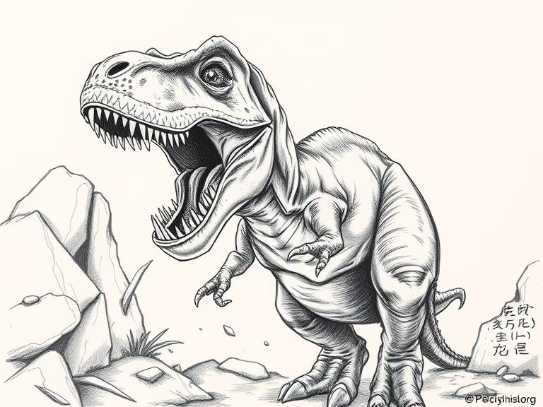 dinosaur drawing featured