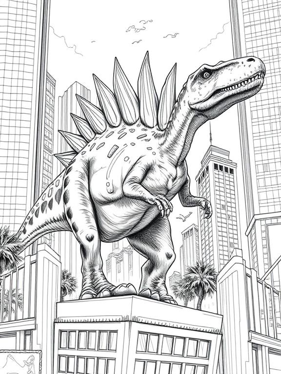dinosaur drawing sketch b