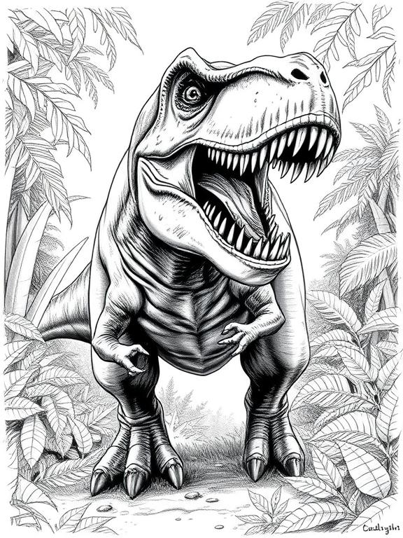 dinosaur drawing sketch c