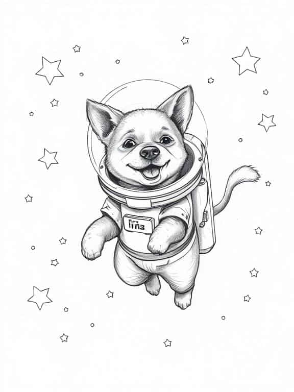 dog drawing sketch