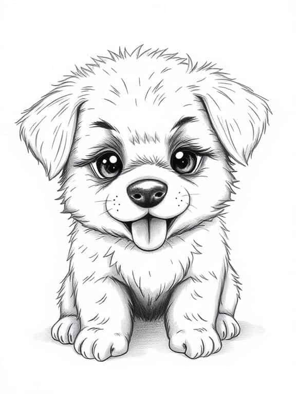 dog drawing sketch e