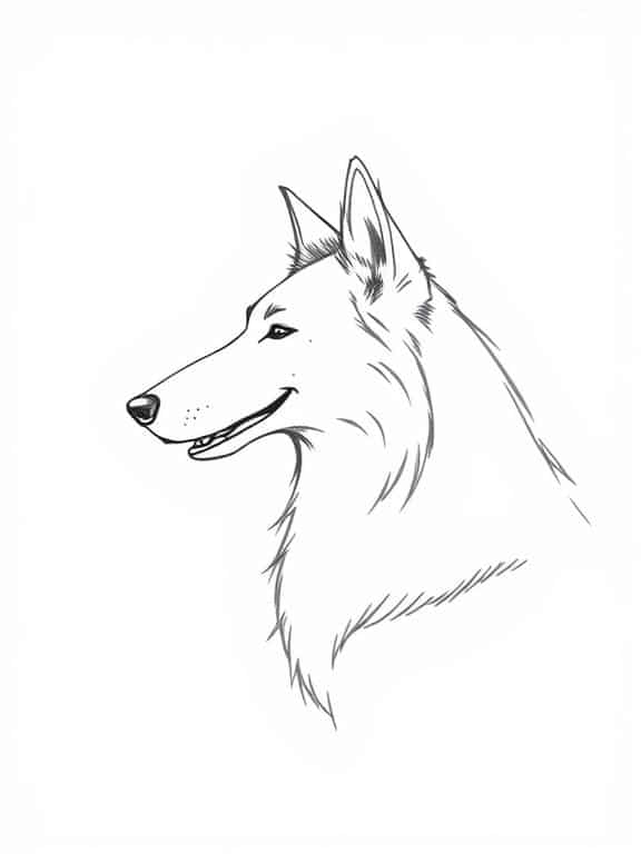 dog drawing sketch