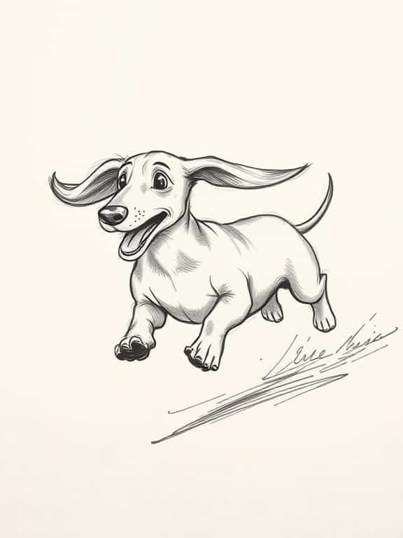 dog drawing sketch