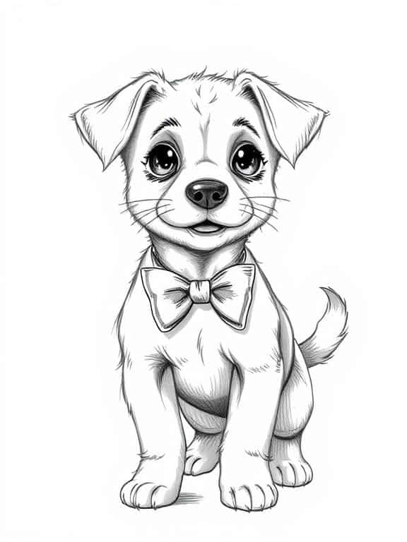 dog drawing sketch