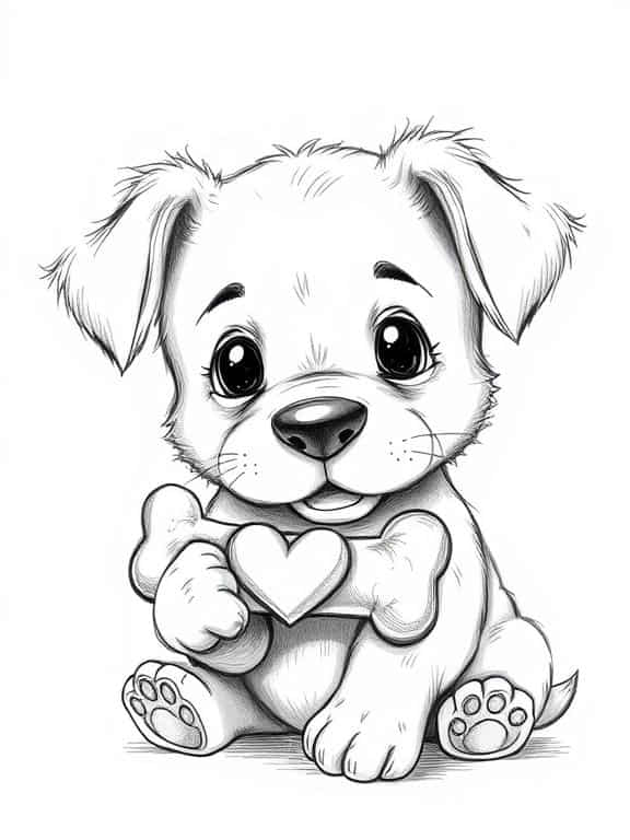dog drawing sketch