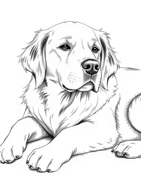 dog drawing sketch d