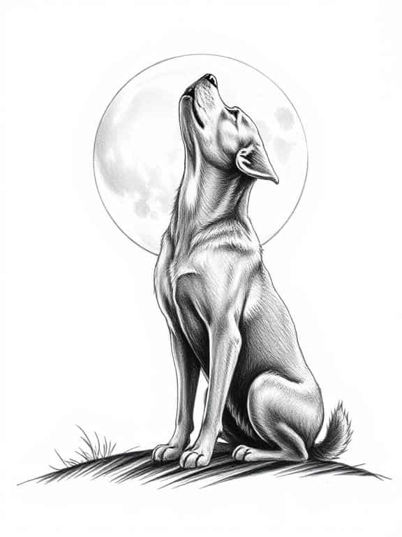 dog drawing sketch d