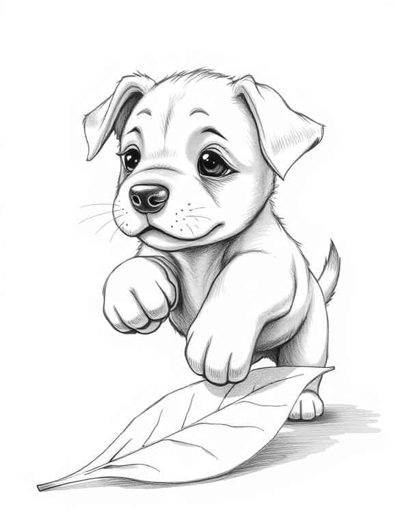 dog drawing sketch dc