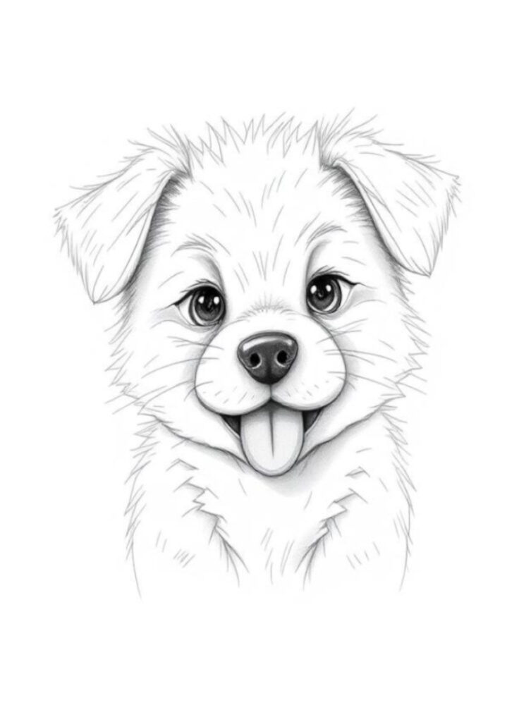 dog drawing sketch ed