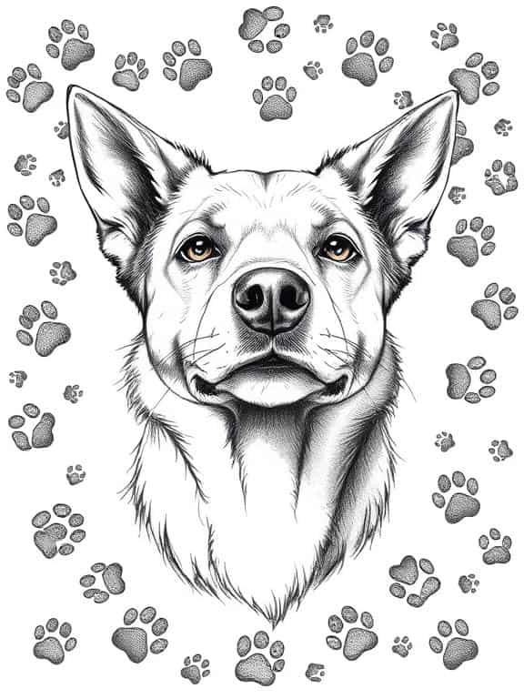 dog drawing sketch f