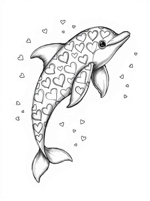 dolphin drawing sketch c