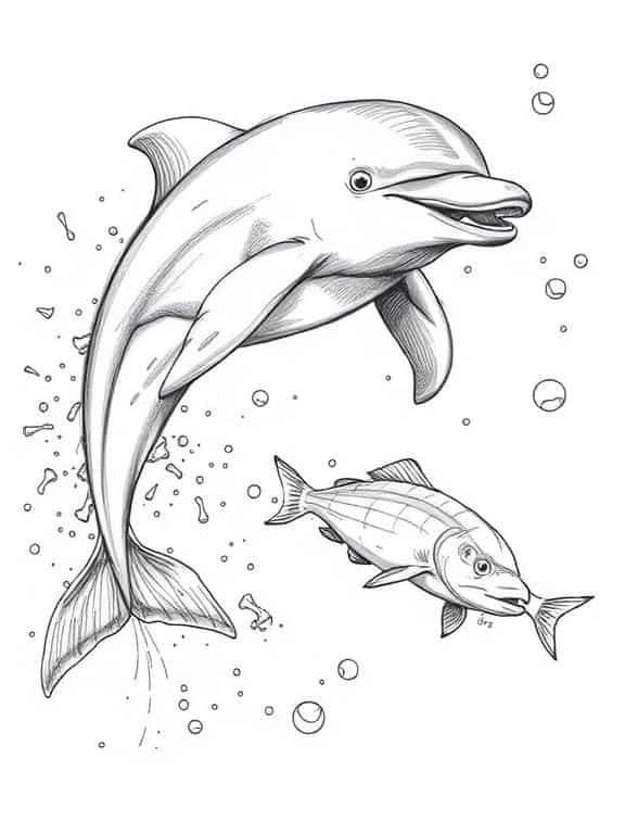 dolphin drawing sketch c