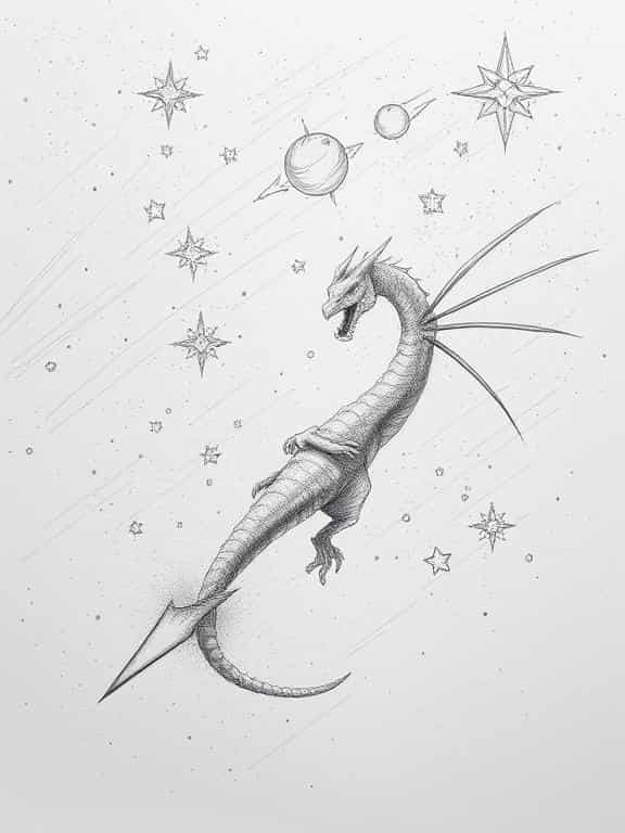 dragon drawings sketch