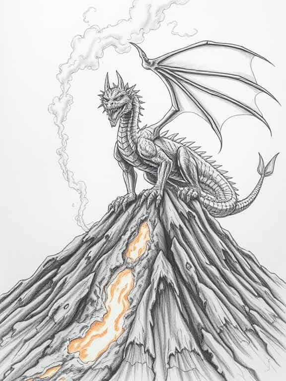 dragon drawings sketch f